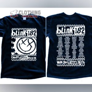Blink 182 World Tour 2023 2024 Shirt Blink 182 Tou1