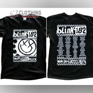 Blink 182 World Tour 2023-2024 Shirt, Blink 182 Tour Tee, Blink 182 Rock N Roll T Shirt, Blink 182 Shirt, Blink 182 Fan Gift