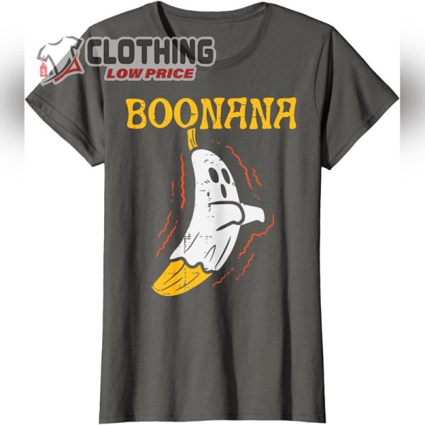 Boonana Cute Ghost Banana Halloween Costume Men Women Kids T-Shirt