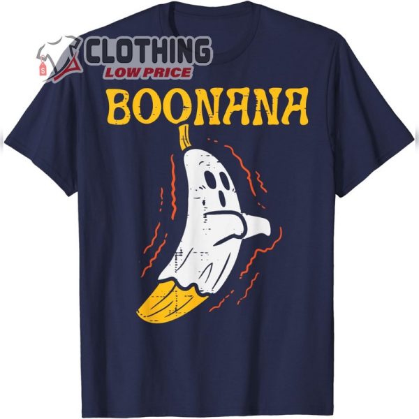 Boonana Cute Ghost Banana Halloween Costume Men Women Kids T-Shirt