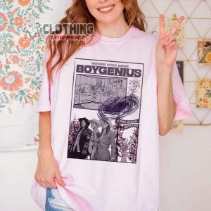 Boygenius Band Merch, Always An Angel Never A Gods Shirt, The Record Indie Rock Music Tour 2023 T-Shirt