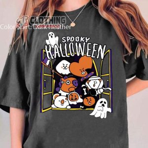 Bts Bt21 Halloween Shirt, Bts Halloween Sweatshirt, Bangtan Merch, Spooky Halloween, Bt21 Halloween Party Tee, BTS Fan Gift