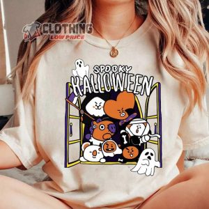 Bts Bt21 Halloween Shirt, Bts Halloween Sweatshirt, Bangtan Merch, Spooky Halloween, Bt21 Halloween Party Tee, BTS Fan Gift