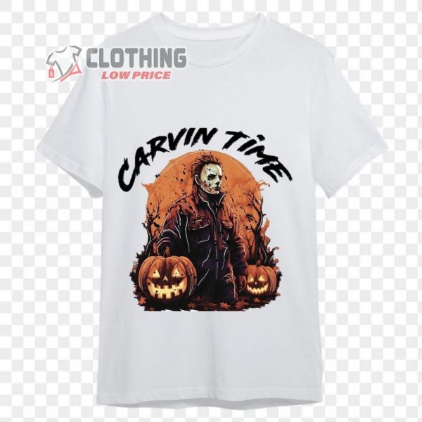 Carvin Time Michael Myers Shirt, Michael Myers Halloween Sweatshirt, Vintage Halloween Shirt, Horror Movie Shirt, 13Th Of June, Myers Thriller Gift