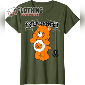 Care Bears Trick or Sweet Bear Pumpkin Halloween Spider T Shirt 3