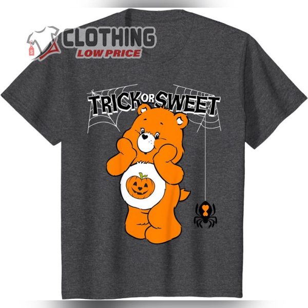 Care Bears Trick or Sweet Bear Pumpkin Halloween Spider T-Shirt