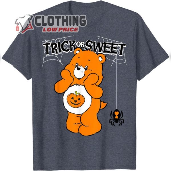 Care Bears Trick or Sweet Bear Pumpkin Halloween Spider T-Shirt