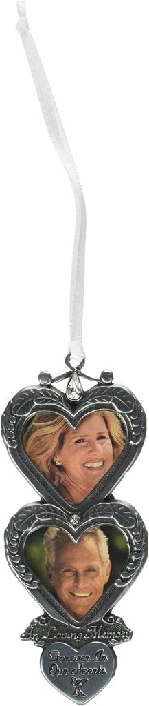 Cathedral Art Gift in Loving Double Heart Photo Frame Memorial Ornament amazon