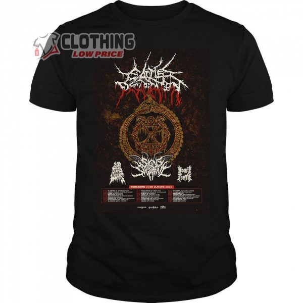 Cattle Decapitation Terrasite European Tour 2024 Merch, Cattle Decapitation Europe Tour 2024 Tickets T-Shirt