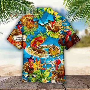 Chef Turkey Hawaii Shirt, Funny Thanksgiving Shirt, Hawaii Shirt, Thanksgiving Day, Thanksgiving 2023, Thanksgiving Gift