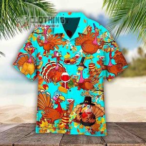 Chef Turkey Thanksgiving 2023 Shirt, Funny Hawaii Shirt, Cute Thanksgiving Shirt, 3D Hawaiian Aloha Shirt, Thanksgiving Day, Thanksgiving Gift