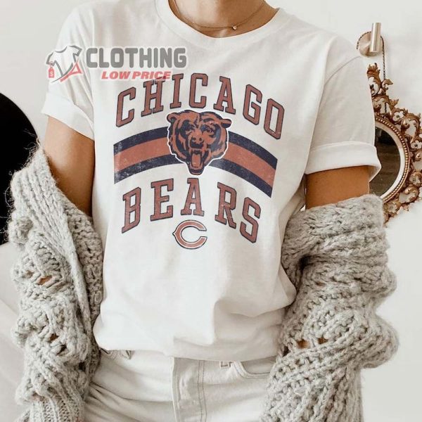 Chicago Bears Vintage Sweatshirt, Nfl Football T-Shirt, Superbowl Show Merch, Gale Sayers, Soldier Field, Chicago Skyline Sweatshirt