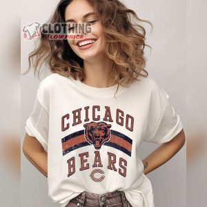 Chicago Bears Vintage Sweatshirt Nfl Football Shirt Soldier Field