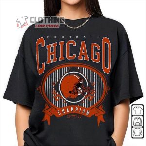 Chicago Football Champion Sweatshirt Justin Fields Retro Crewneck Shirt Chicago Bears Vintage 90S Graphic Tee 2