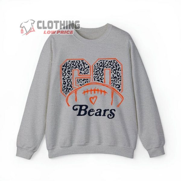 Chicago Football Fan Sweatshirt, Go Chicago Football Fan Tshirt, Football Gameday Hoodie, Retro Football T-Shirt, Men’S Women’S Unisex Apparel