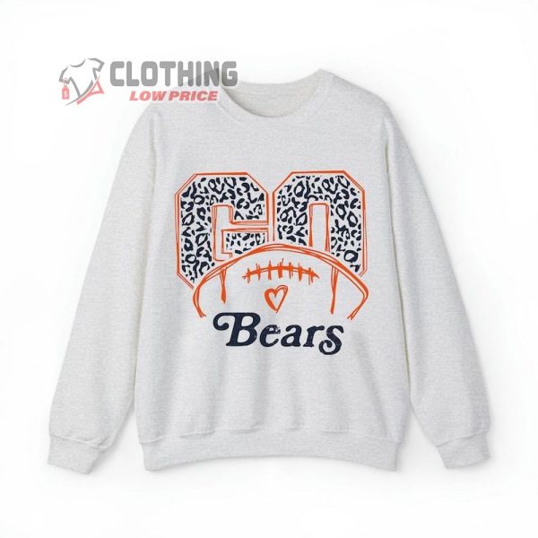 Chicago Football Fan Sweatshirt, Go Chicago Football Fan Tshirt, Football Gameday Hoodie, Retro Football T-Shirt, Men’S Women’S Unisex Apparel