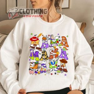 Custom Name Toy Story Halloween Sweatshirt, Toy Story Mama Sweatshirt, Buzz Lightyear Woody Friends Shirts