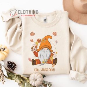 Cute Gnomes Fall Hoodie, Thanksgiving Gnome’S T-Shirt, Fall Vibes Only Shirt, Fall Shirt, Autumn Gnomes Tee, Gift For Thanksgiving