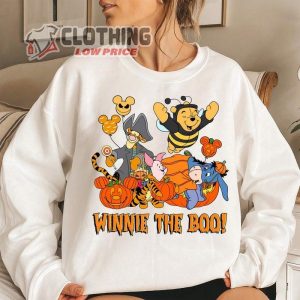 Disney Winnie The Pooh Halloween Costume Shirt, Winnie The Boo Vampire Witch Halloween Mickey Balloon Shirt, Disney Spooky Season Shirt