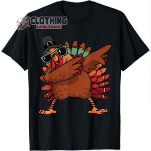 Dabbing Turkey Thanksgiving Shirt Funny Dab Tha2