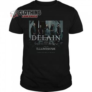 Delain Dark Waters Over Europe Act II Merch, Delain 2024 Tour Shirt, Delain Tour Dates 2024 With Special Guest Illumishade T-Shirt