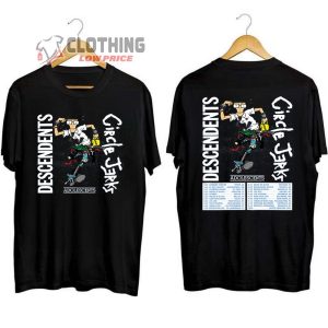 Descendents And Circle Jerks 2024 Tour Merch Descendents And Circle Jerks Tour Dates 2024 Setlist T Shirt