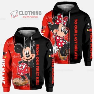 Disney Mickey Minnie Couple Hoodie, Matching Couple Hoodie, Mickey Mouse Hoodie, Disney Family Gifts, Hoodies For Couples