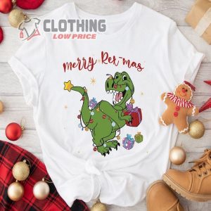 Disney Pixar Toy Story Merry Rex Mas Christmas Sweatshirt Santa Rex Disneyland Very Merry Disne