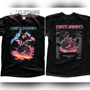 Disturbed Heavy Metal Band Concert 2024 Shirt, Disturbed 2024 Tour Ticket Shirt, Disturbed Band Fan Shirt, Disturbed 2024 Concert Merch