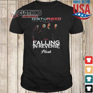 Disturbed Take Back Your Life Tour 2024 Falling In Reverse Plush T-shirt