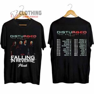 Disturbed Take Back Your Life Tour 2024 Merch Disturbed Falling In Reverse And Plush Shirt Disturbed 2024 North American Tour T Shirt 3