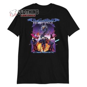 Dragonforce Extreme Power Metal Cover Unisex T Shirt Dragonforce Co Headline Tour For Spring 2024 Merch