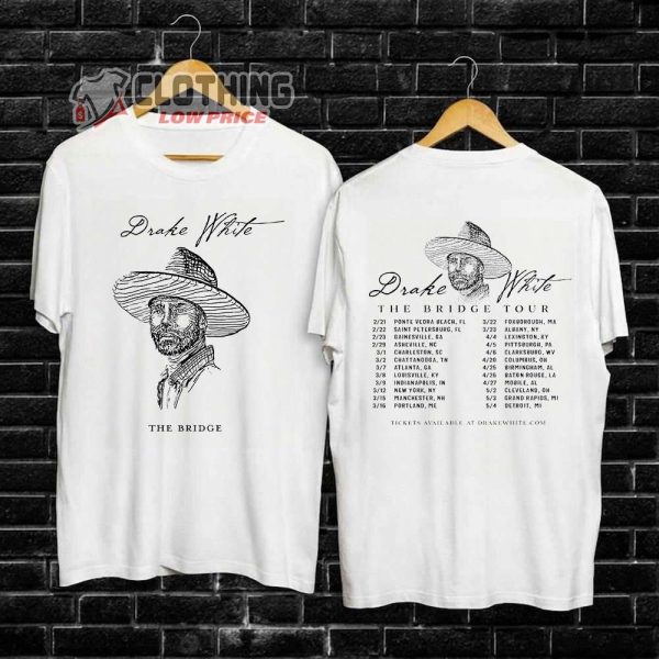 Drake White Band Tour 2024 Setlist Merch, Drake White Tour Dates 2024 Shirt, The Bridge Tour 2024 T-Shirt