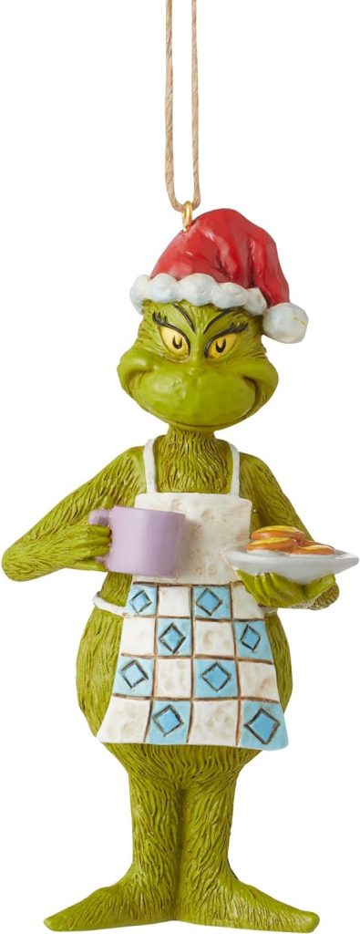 Enesco Jim Shore Dr. Seuss The Grinch in Apron with Cookies Hanging Ornament amazon