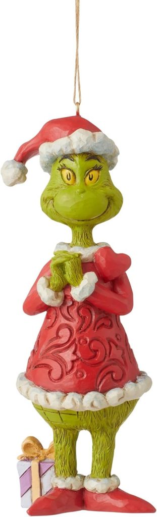 Enesco Jim Shore Dr. Seuss The Grinch with Large Heart Hanging Ornament amazon