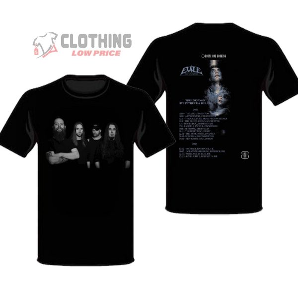 Evile Tour 2023 Band Memembers Merch, Evile Tour 20232024 Tour Dates And Tickets T-Shirt