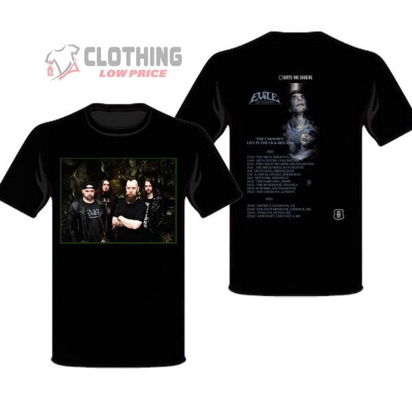 Evile Tour 2024 Band Memembers Poster Merch, Evile Tour 2024 Tour Dates And Tickets T-Shirt