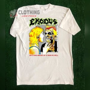 Exodus Like Father Like Son T-Shirt, Exodus Rock Band Shirt, Exodus Spitting Image Of A Man In Hell Tour 1989 T-Shirt