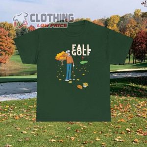 Fall Golf Heavy Cotton Tee Funny Golf Golfball Hiding From Golfer Under A Leaf For The Golfer In Your Life Long Or Short Sleeve3