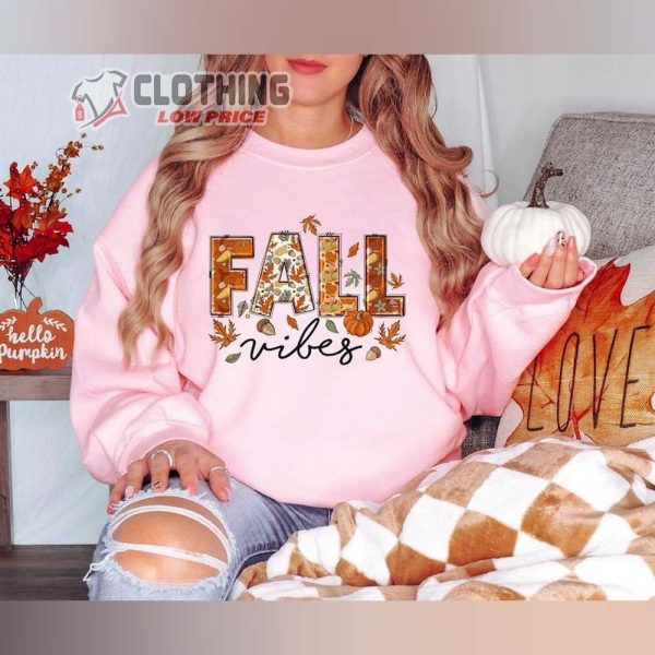 Fall Vibes Sweatshirt, Fall Women Sweatshirt, Hello Fall Tshirt, Thanksgiving Tshirt, Fall Autumn Hoodie, Women Autumn Sweater, Thanksgiving Gift