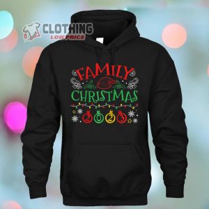 Family Christmas 2023 Merch, Family Christmas 2023 Matching Santa Xmas Raglan Baseball Hoodie