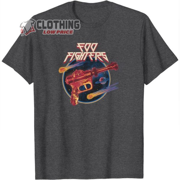 Foo Fighters Raygun T-Shirt, Foo Fighters Tour Shirt, Foo Fighters Tour 2024 Merch, Everything Or Nothing At All Tour 2024 Gift