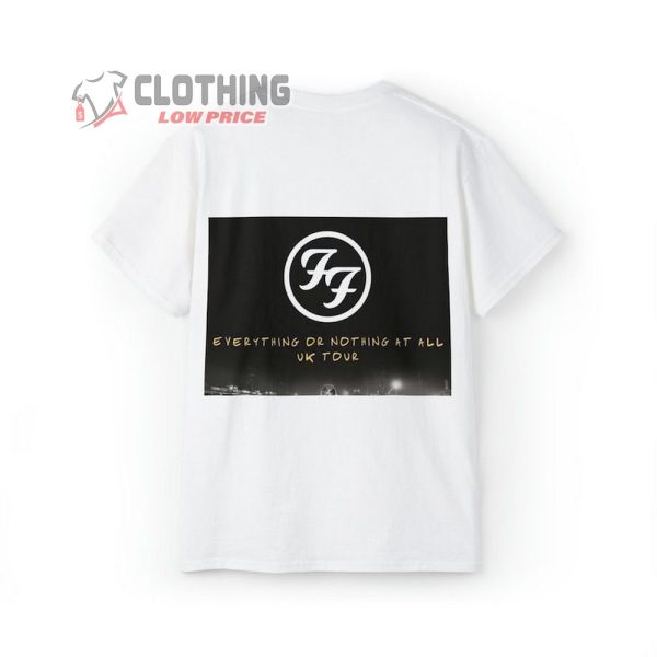 Foo Fighters Uk Tour 2024 T-Shirt, Foo Fighters Shirt, Foo Fighters Tour Merch, Everything Or Nothing At All Tour 2024 Gift