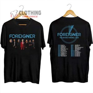 Foreigner The Histroric Farewell Tour 2023 2024 Merch, Foreigner Tour Dates 2024 Las Vegas Shirt, The Histroric Farewell Tour T-Shirt
