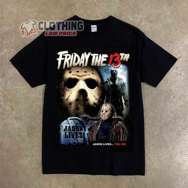 Friday The 13Th Jason Lives Shirt, Halloween Horror Movie T-Shirt, Friday 13Th Shirt, Horror Ghost Mask, Halloween Killers Shirt