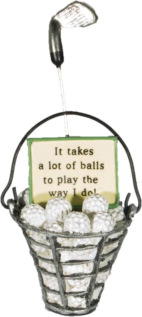 Funny Golf Lovers Bucket Of Golf Balls Christmas Everyday Ornament amazon