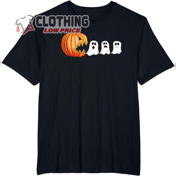 Funny Halloween Pumpkin Cute Ghosts Jack o Lantern T-Shirt