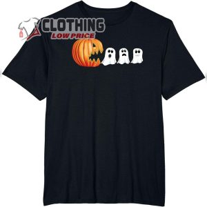 Funny Halloween Pumpkin Cute Ghosts Jack o Lantern T Shirt 3