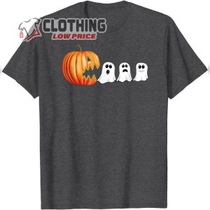 Funny Halloween Pumpkin Cute Ghosts Jack o Lantern T Shirt1