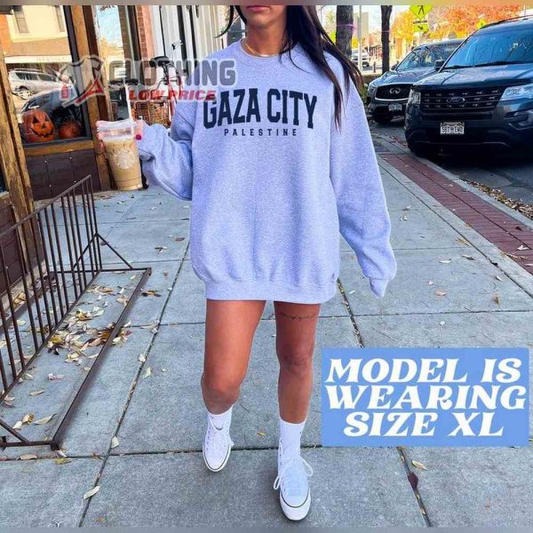 Gaza City Palestine Unisex Sweatshirt, Free Palestine Sweater Shirt, Jumper For Men And Women